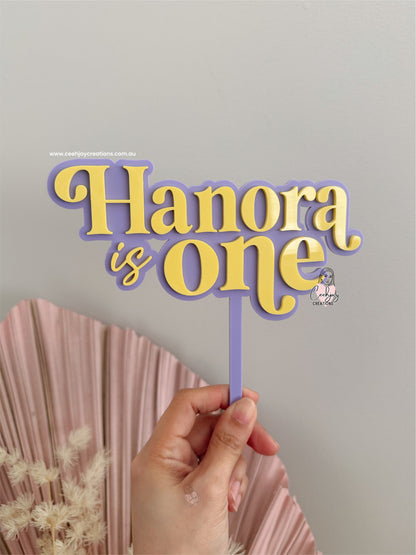 Custom Layered Cake Topper