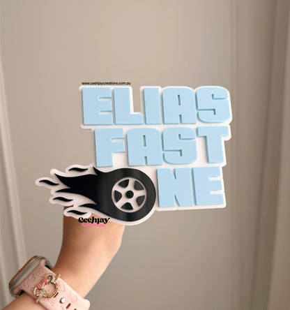 Fast One Cake Topper