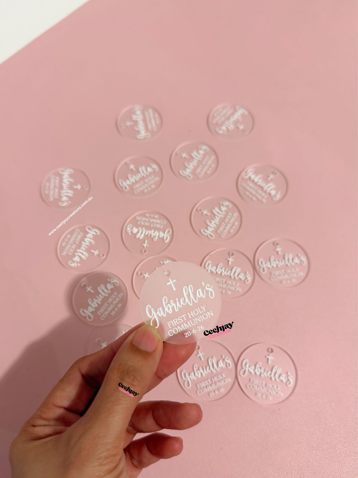 Acrylic Round Tags