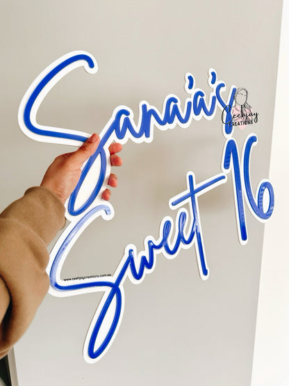 Name Sign - Double Layer