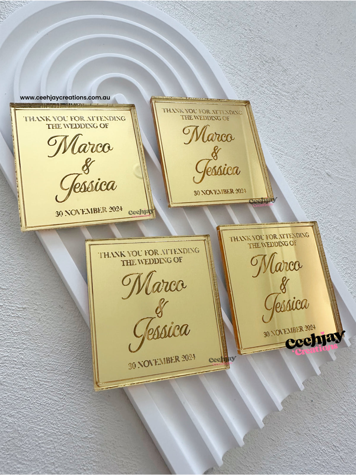 Acrylic Square Tags