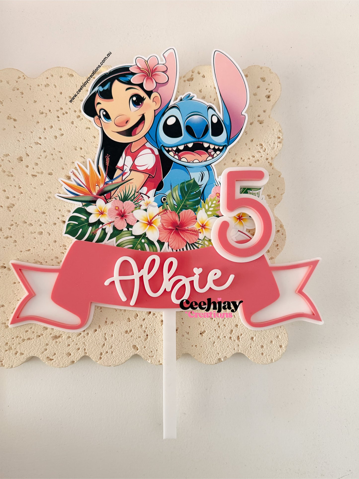 Lilo and Stitch Cake Topper