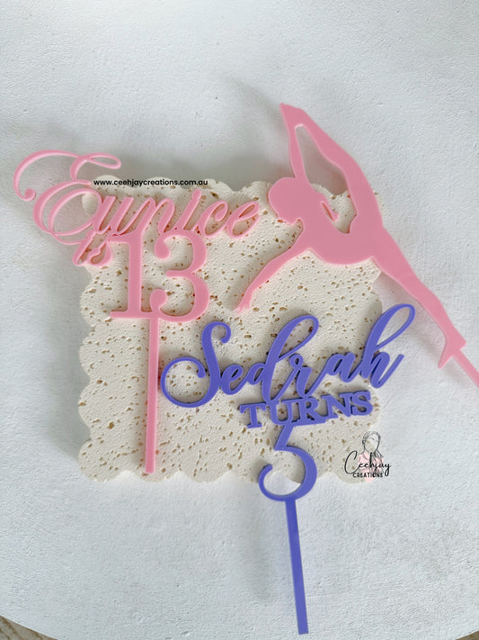 Cake Topper - Single Layer