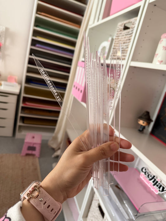 Acrylic Sticks for Cake Toppers Personalised