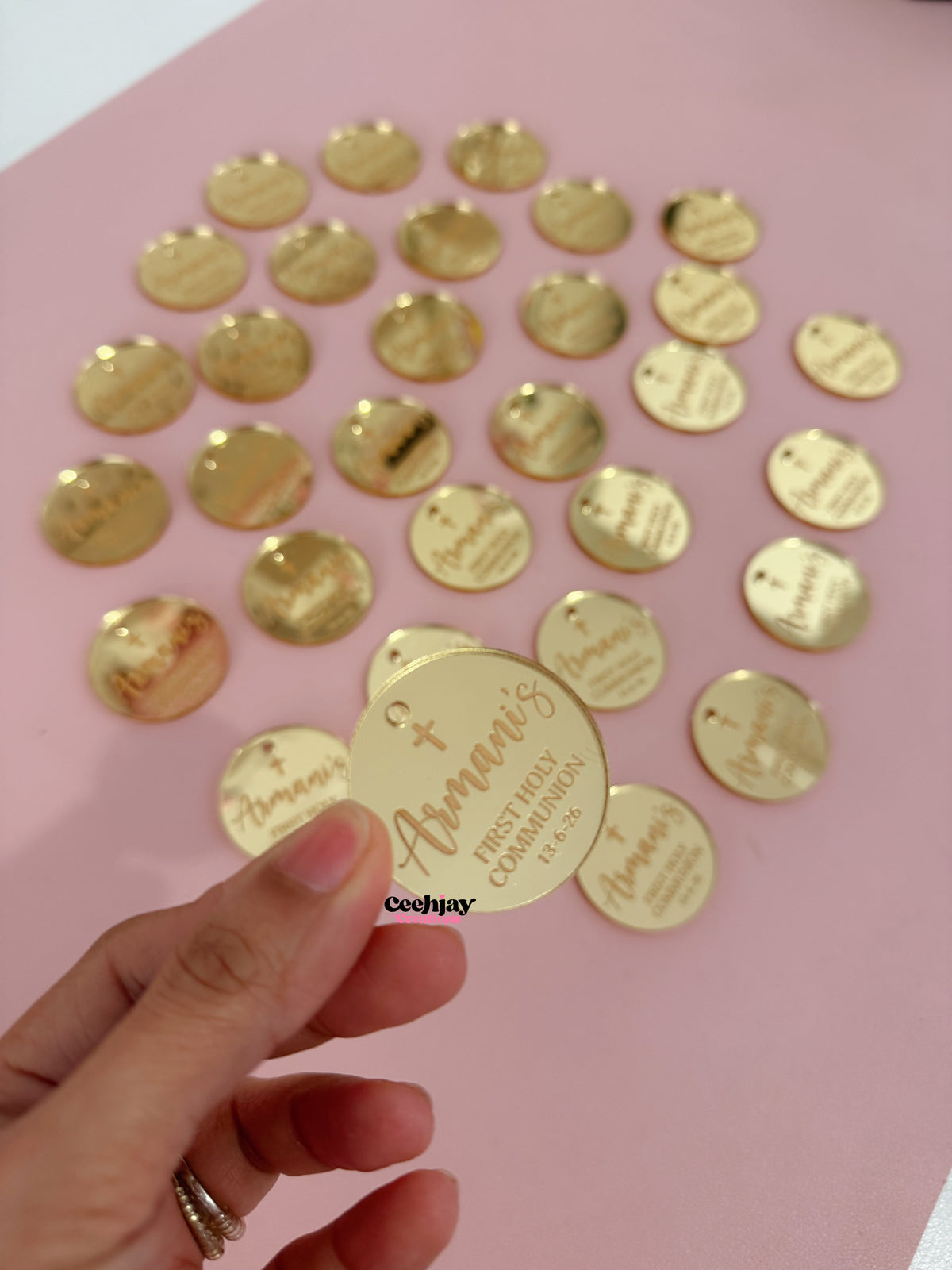 Acrylic Round Tags