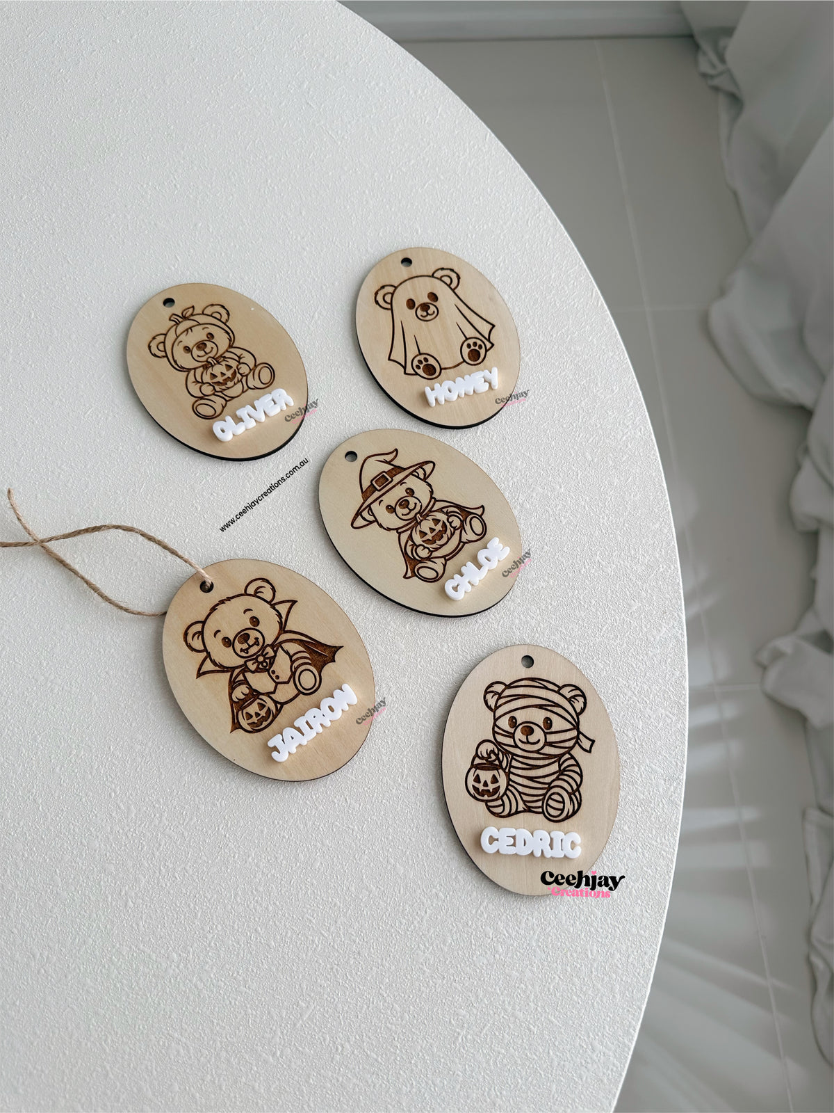 Halloween Basket Name Tags