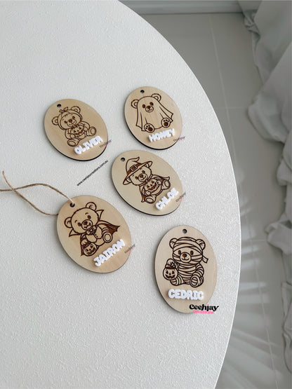 Halloween Basket Name Tags