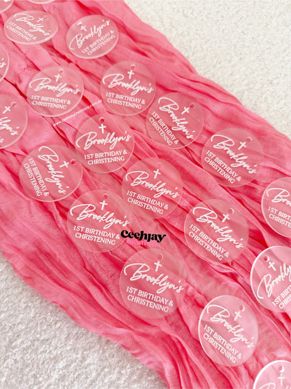 Acrylic Round Tags