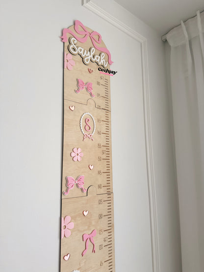 Growth Chart - Bow Design
