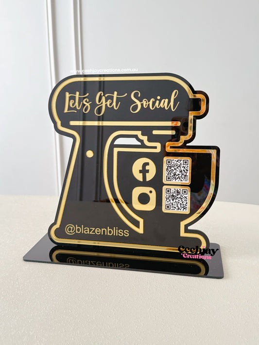 Baker Social Media Sign