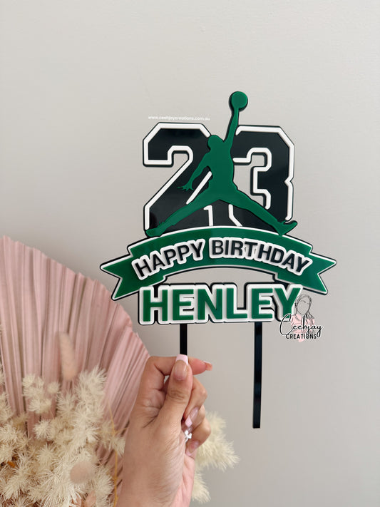 Basketball Cake Topper