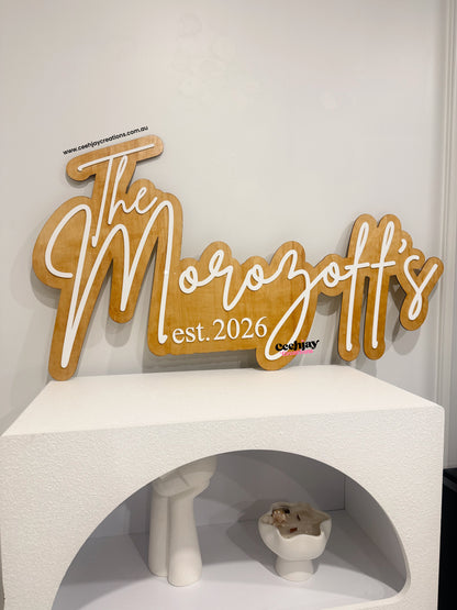 Family Name Sign