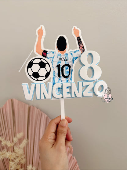 Soccer Messi Cake Topper