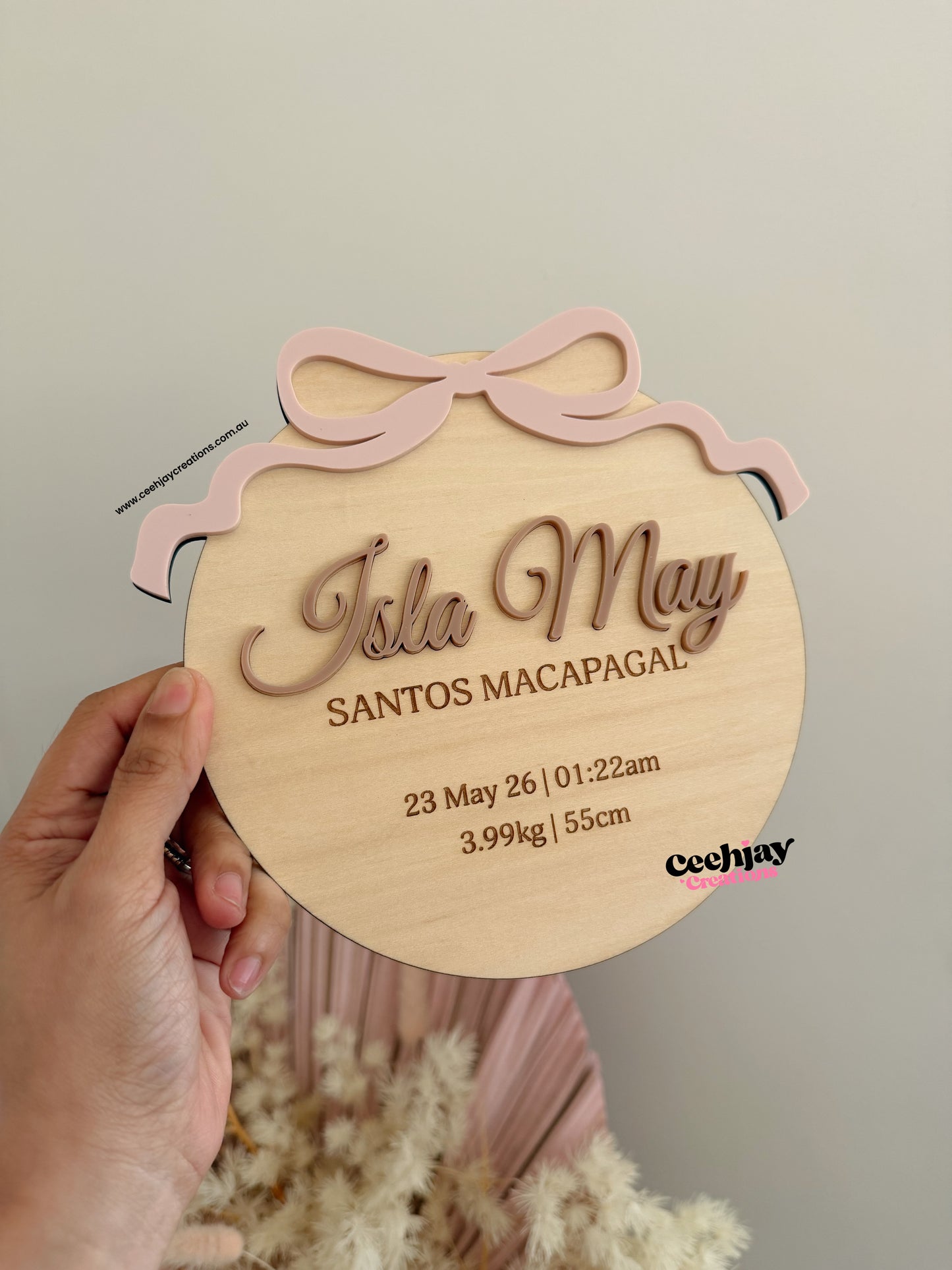 Baby Name Plaque Stats