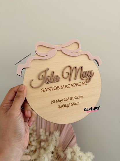 Baby Name Plaque Stats