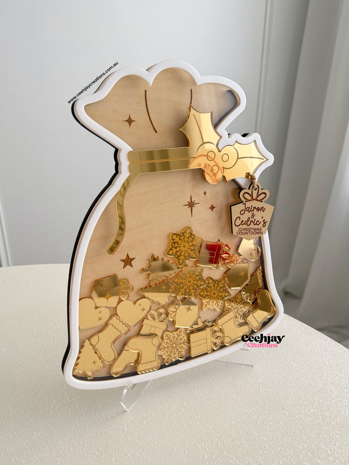 Christmas Countdown Drop Box - Santa Sack