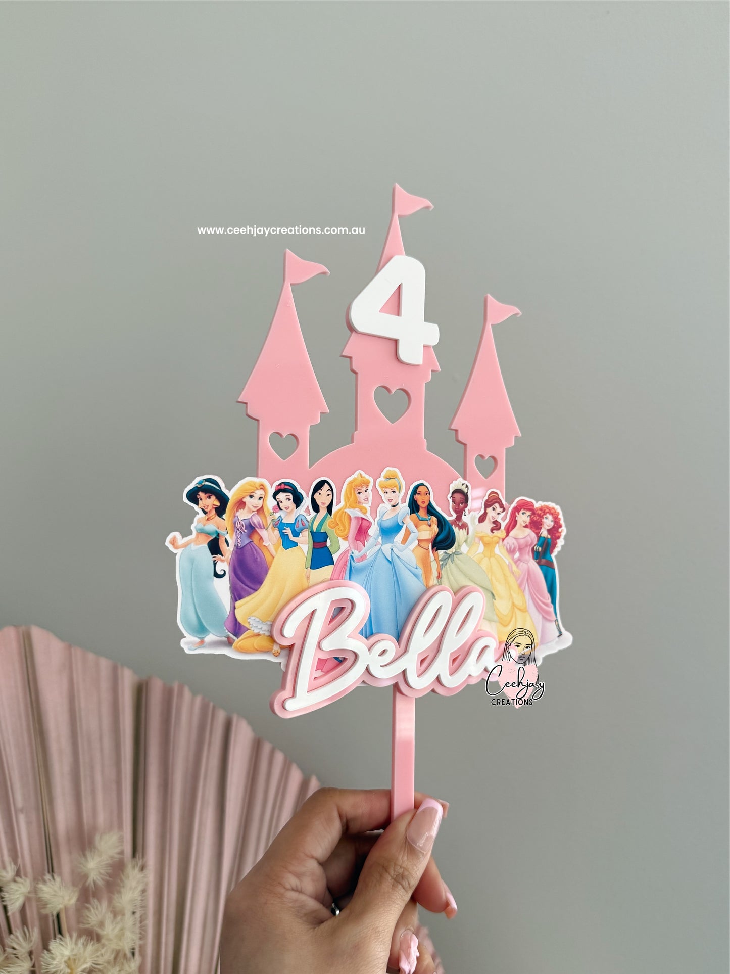Princess Castle Cake Topper