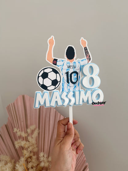 Soccer Messi Cake Topper