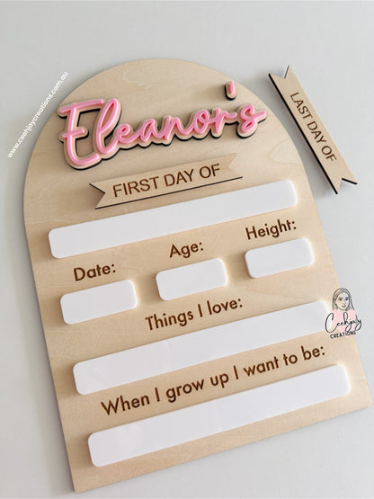 First Day Of Board - Arch Shape