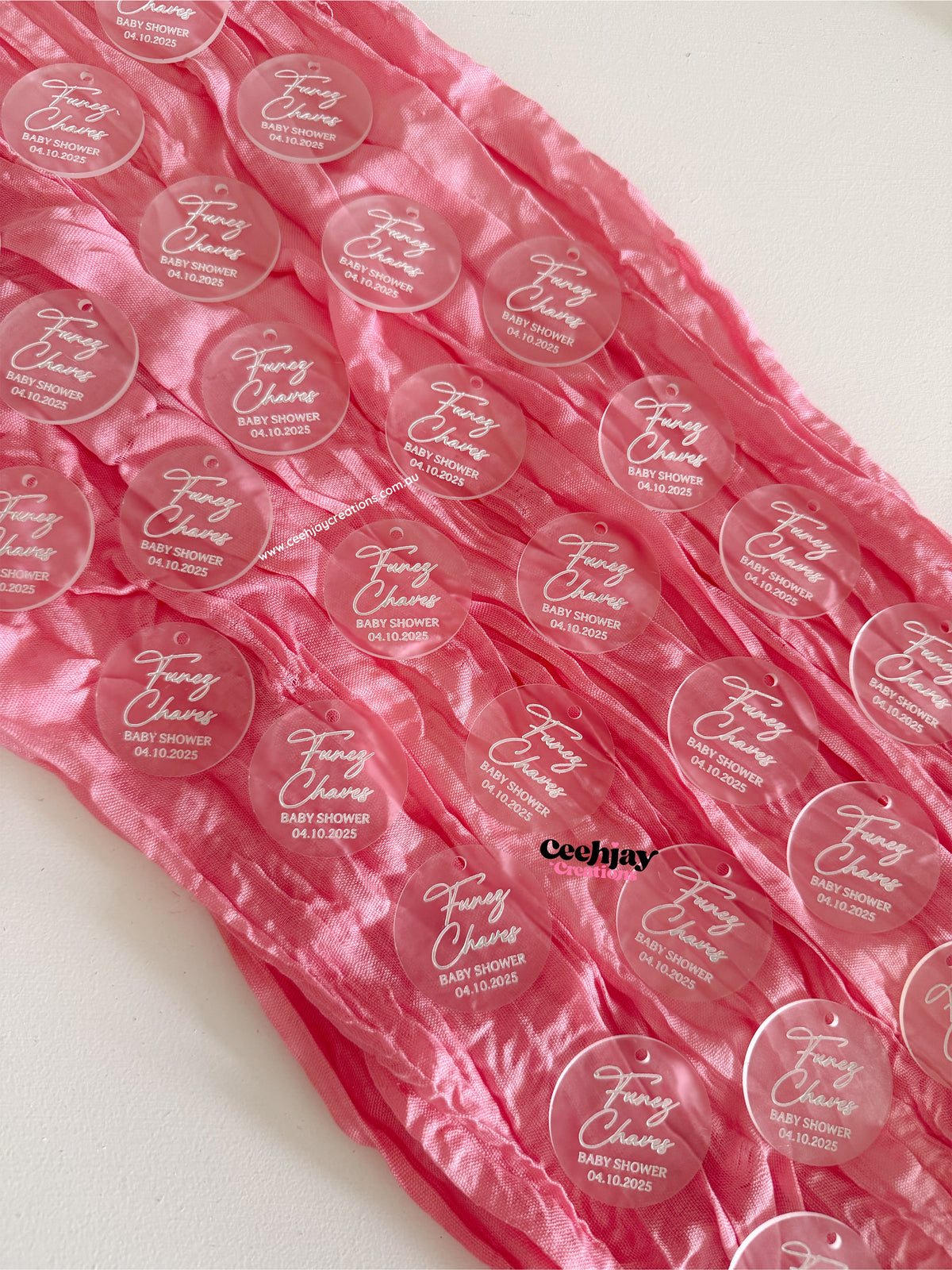Acrylic Round Tags