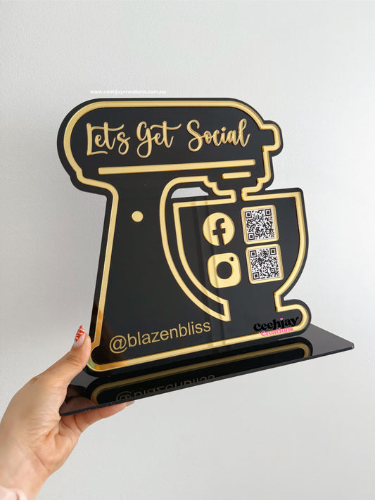 Baker Social Media Sign