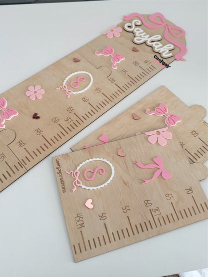 Growth Chart - Bow Design