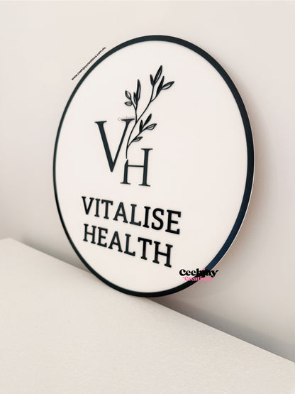 Business Logo Sign - Round Shape