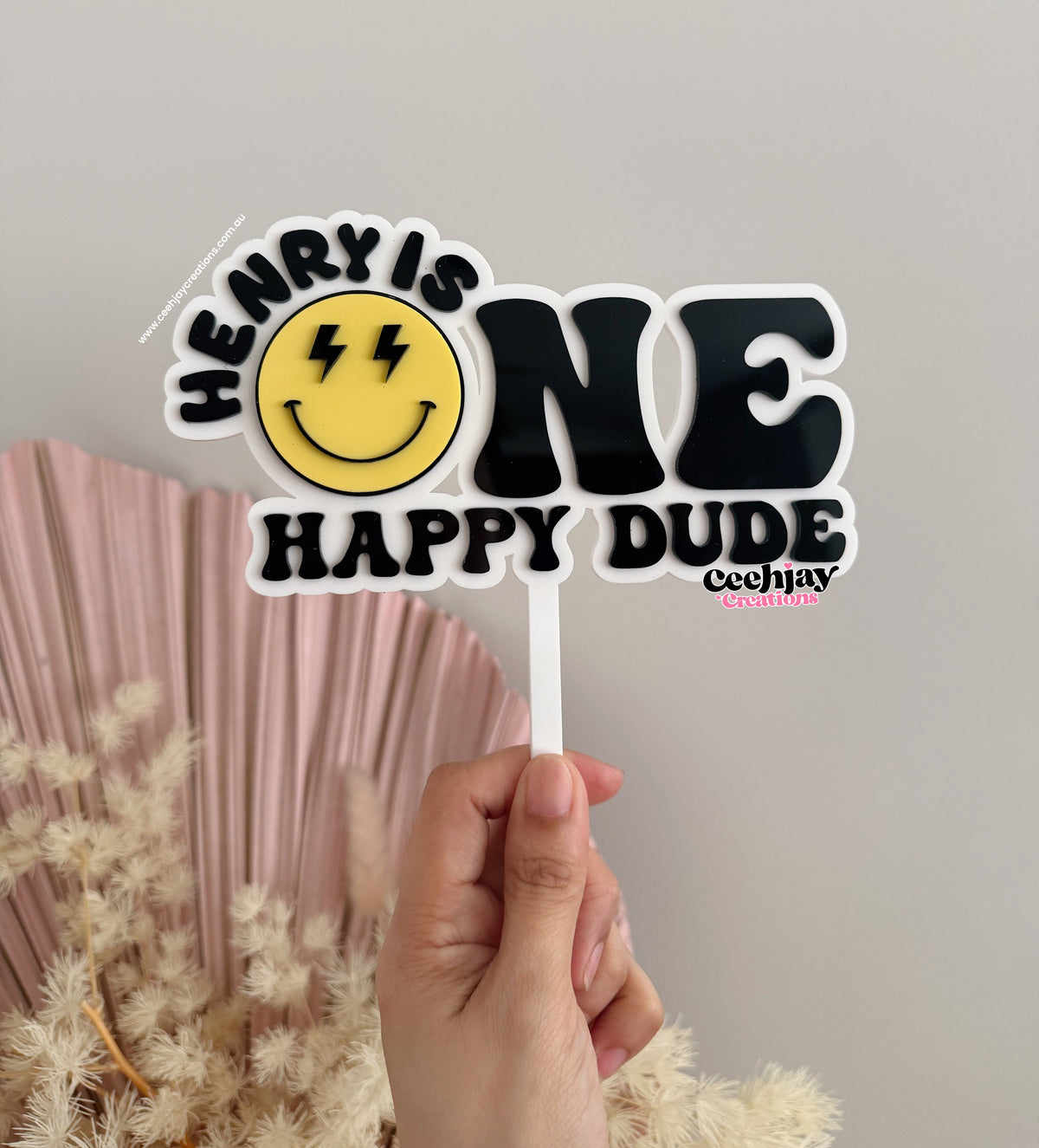 One Happy Dude Cake Topper