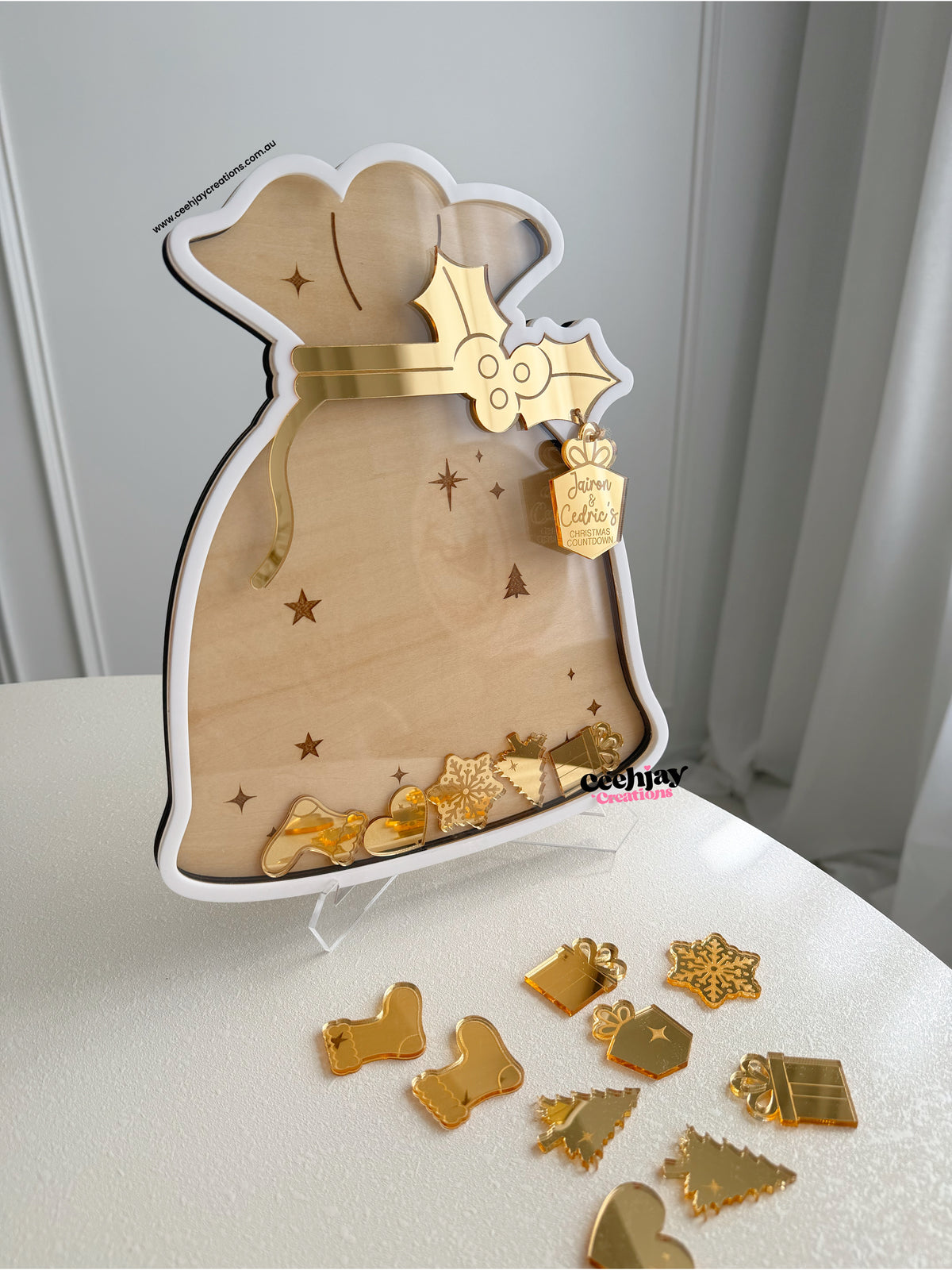 Christmas Countdown Drop Box - Santa Sack