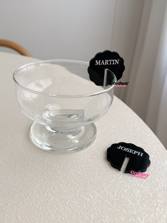 Drink Tags Wavy - No Border