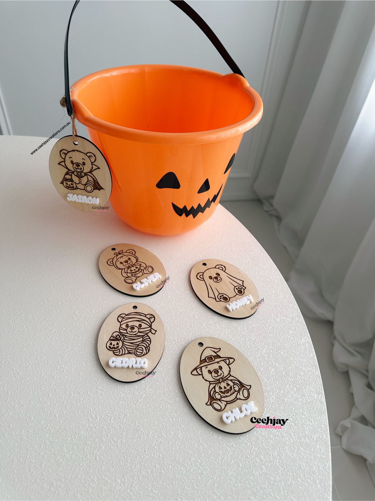 Halloween Basket Name Tags
