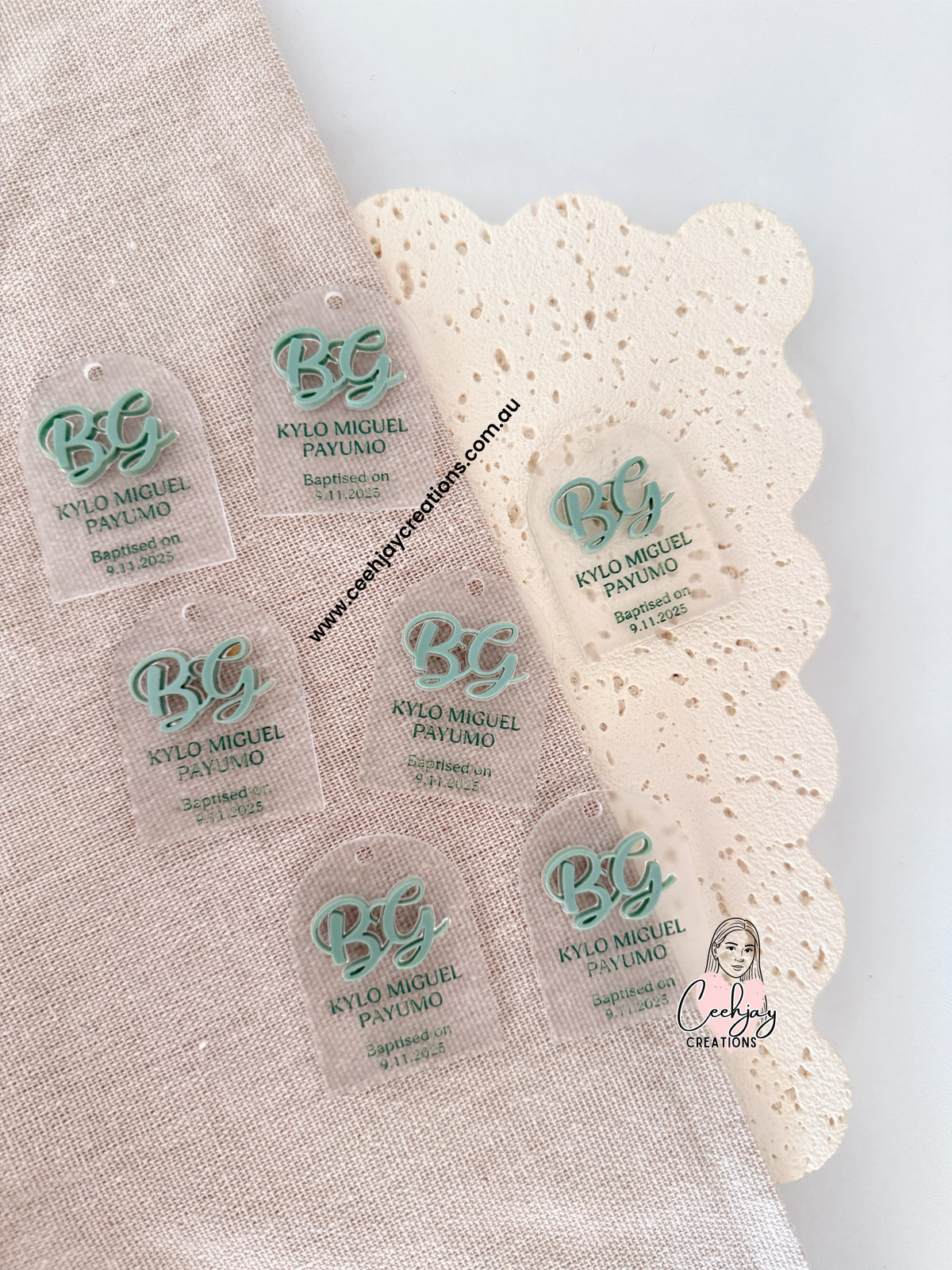 Acrylic Arch Tags