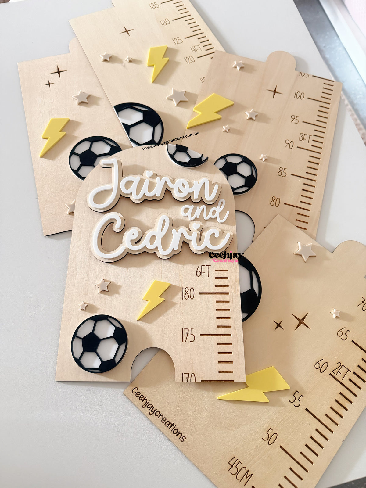Growth Chart - Soccer Design