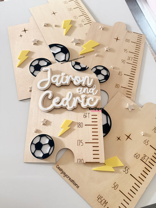 Growth Chart - Soccer Design
