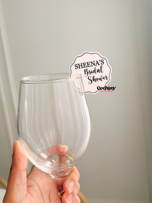 Drink Tags Wavy Border