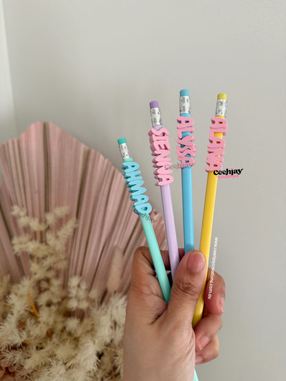 Pencil Name Topper Personalised
