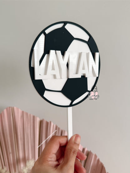 Soccer Cake Topper