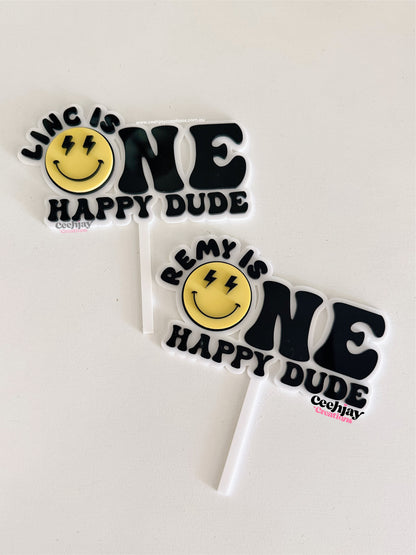 One Happy Dude Cake Topper