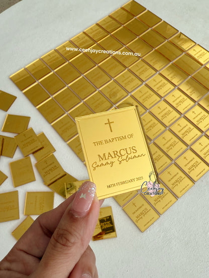 Acrylic Rectangular Tags