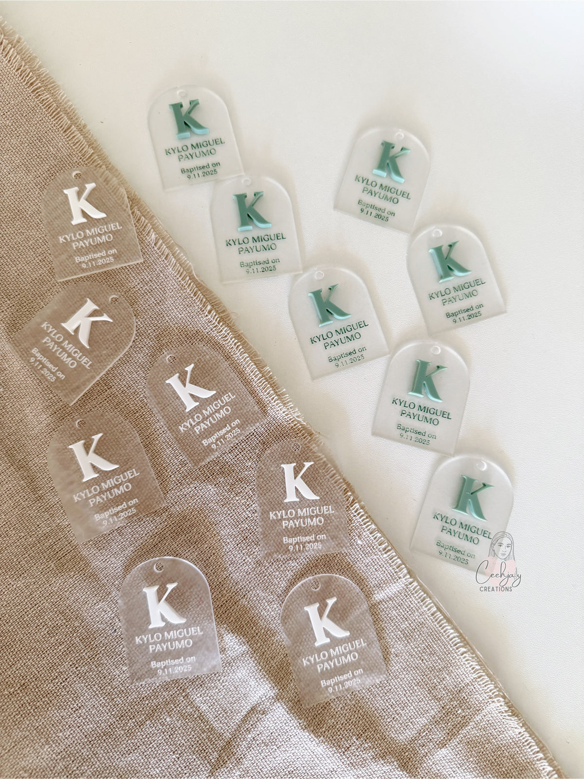 Acrylic Arch Tags
