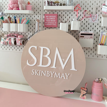 Business Logo Sign - Round Shape