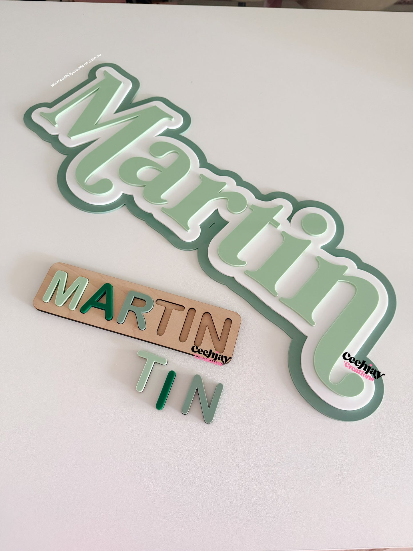 Name Sign - Triple Layer