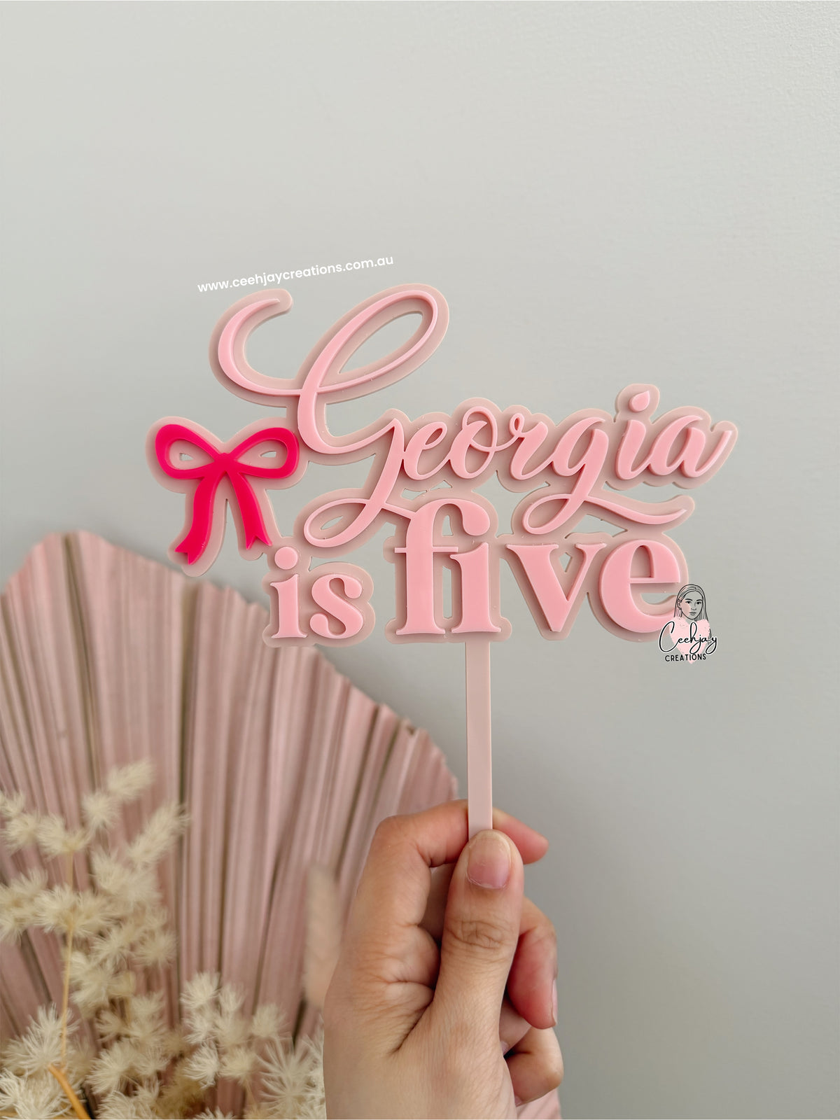Bow Cake Topper