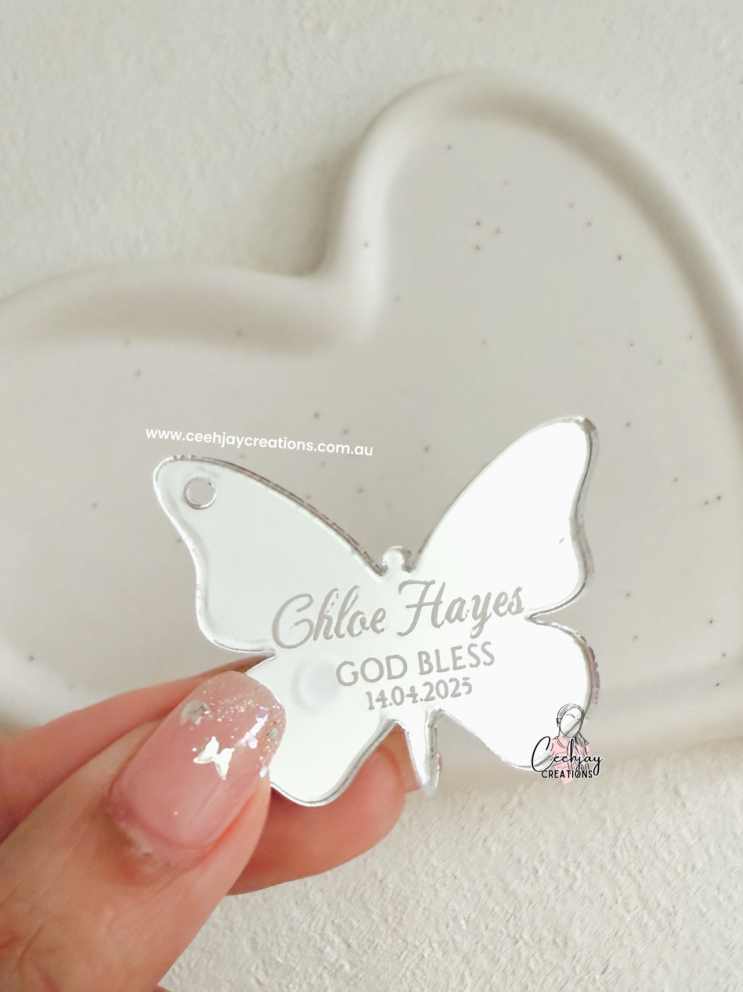 Acrylic Tags - Mirror Engraved
