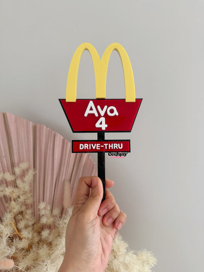 Mcdonald’s Cake Topper