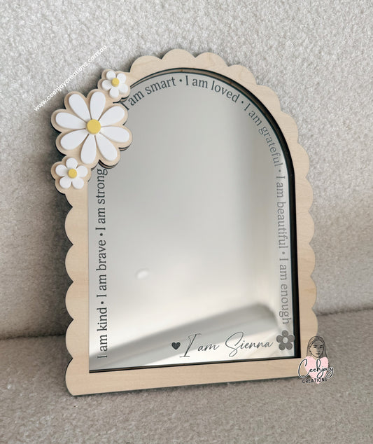 Affirmation Mirror - Daisy