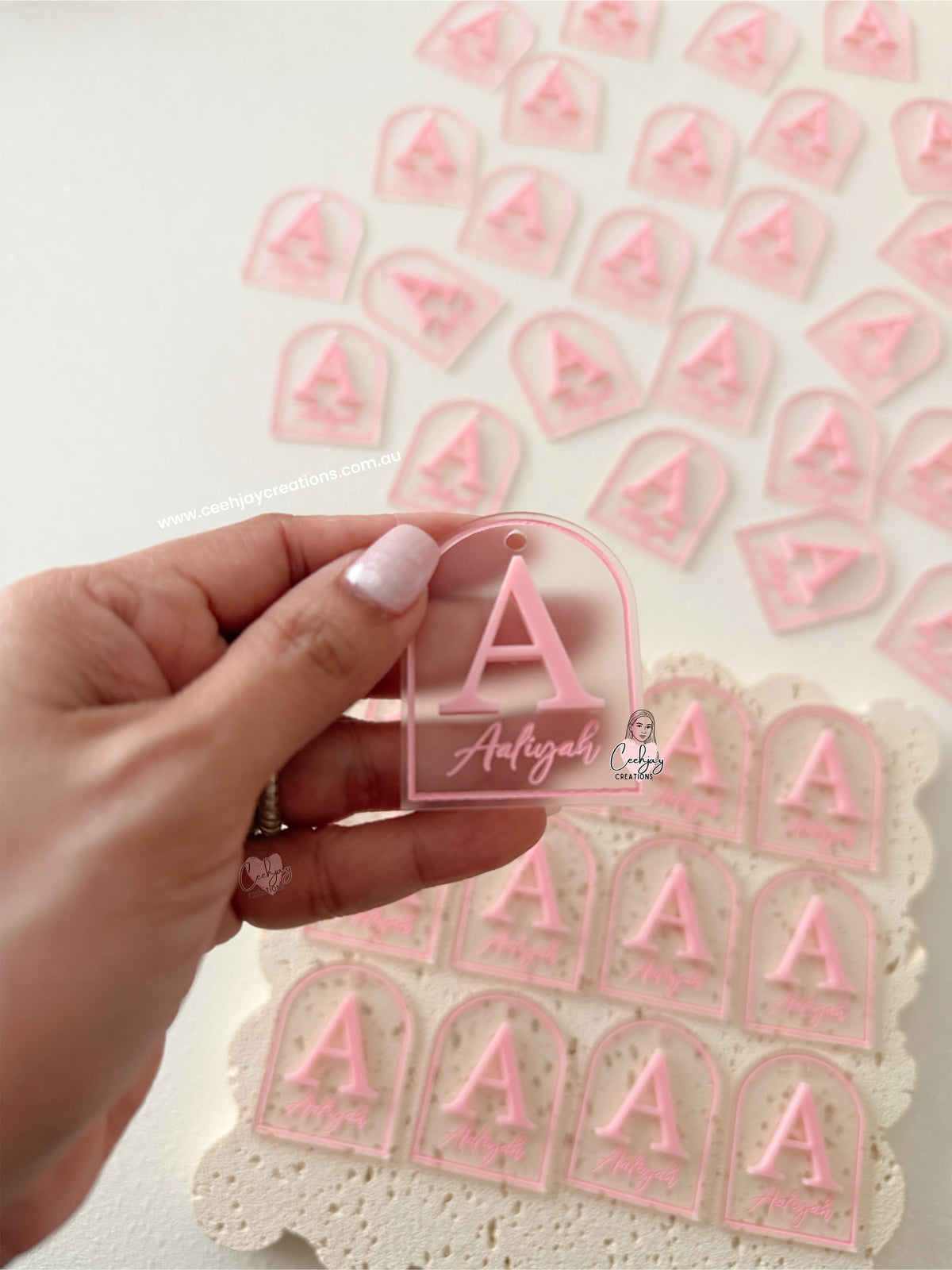 Acrylic Arch Tags