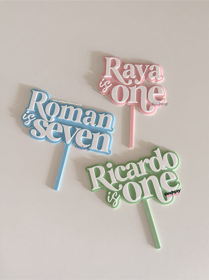Custom Layered Cake Topper