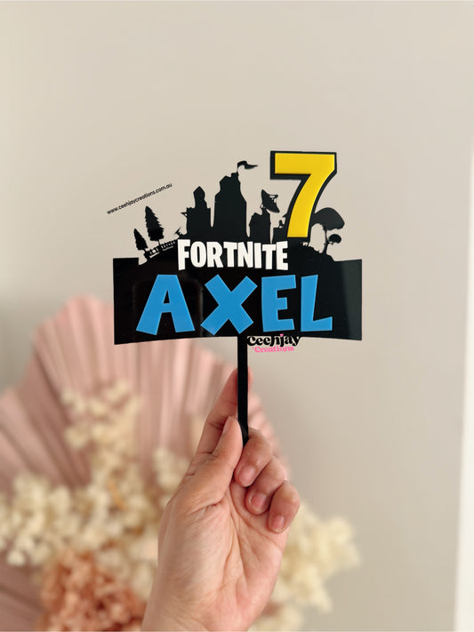 Fortnite Cake Topper