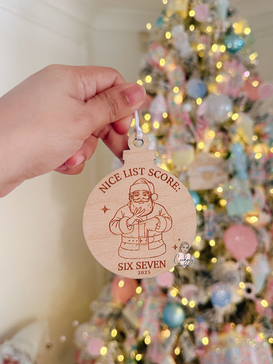 Six Seven Christmas Ornament